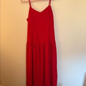 Red Sleeveless Dress
